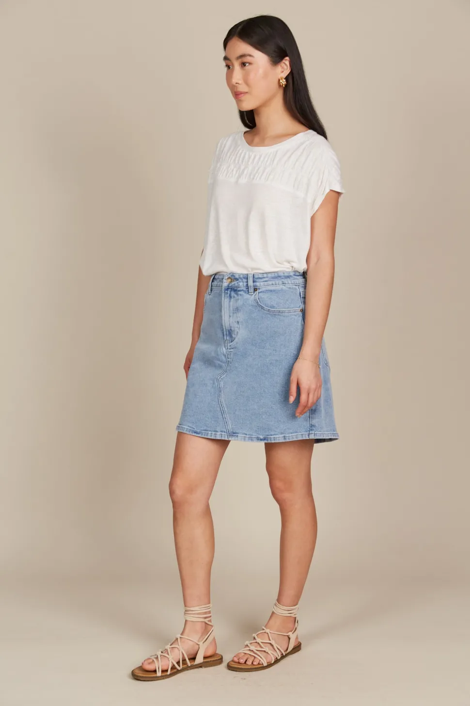 isle_of_mine__margot_deni_2.webp Isle of Mine - Margot Denim Skirt - Stellar
