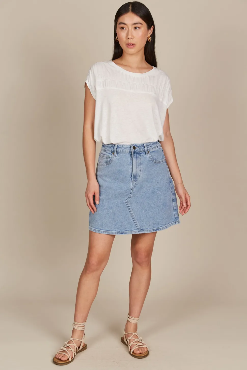 isle_of_mine__margot_deni_5.webp Isle of Mine - Margot Denim Skirt - Stellar