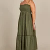 Isle of Mine - Remi Shirred Maxi Dress - Olive