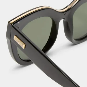 Le Specs Sunglasses - Air Heart - Black/Gold 1602175