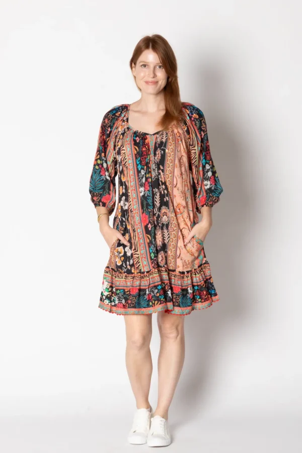 Lula Life - Gisele Shirred Dress - Print