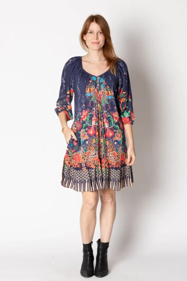 Lula Life - Ximena Shirred Dress - Print