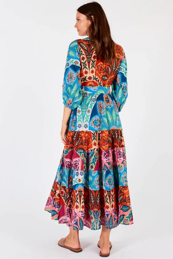 Lula Soul - Poetta Wrap Midi Dress - Multi