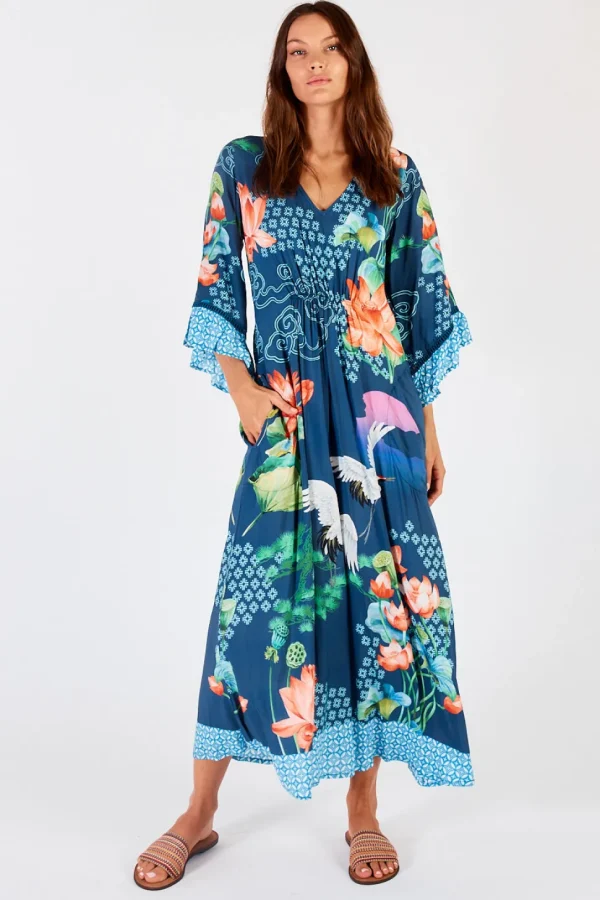 Lula Soul - Yoshiko Midi Dress - Navy
