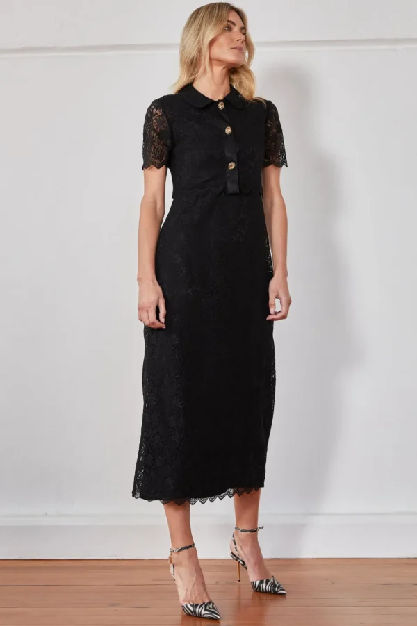 MA Dainty - BLOOM - Dress - Black Lace DTY03891