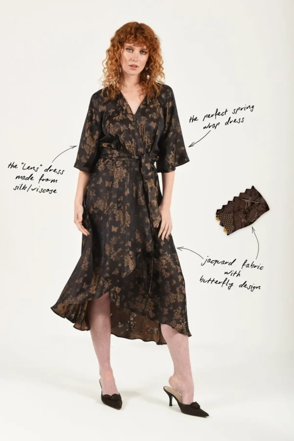 MA Dainty - LENS - Dress - Bronze Butterflies FINAL SALE