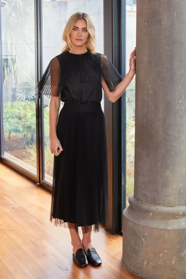 MA Dainty - LOTUS - Skirt - Black DTY03827 FINAL SALE