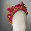 Melanie Ferrero - Hot Pink and Gold Embellished Headband