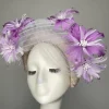 Melanie Ferrero - Mauve Feather Flower Headband