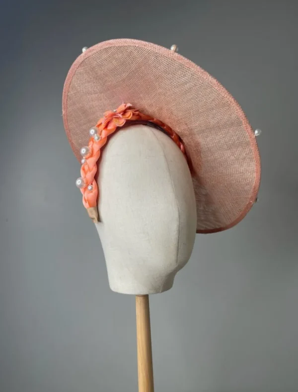 Melanie Ferrero - Peach Fuzz Apricot Sequinned Saucer