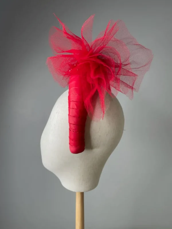 Melanie Ferrero - Red Leather band with bow