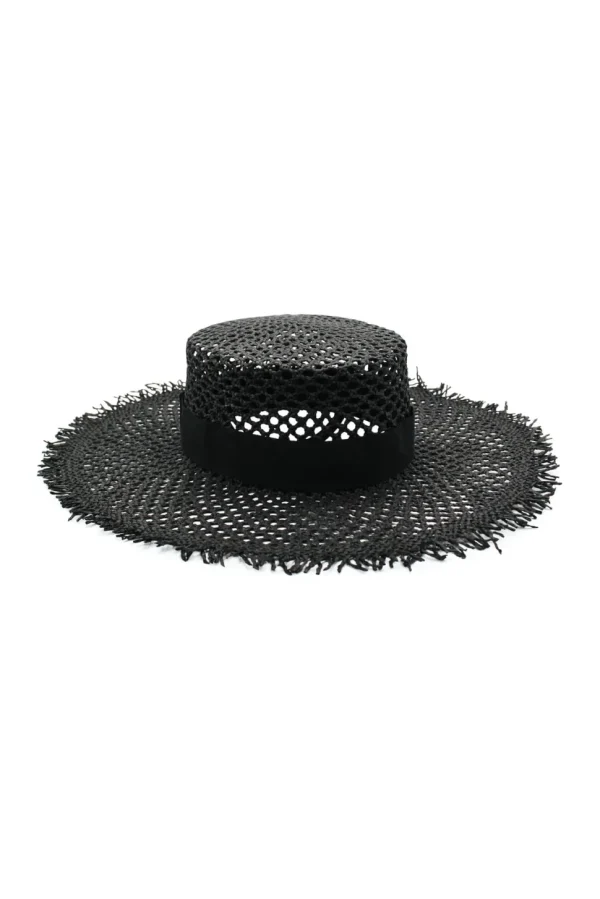 Morgan & Taylor - Black Cami Boater HM1018