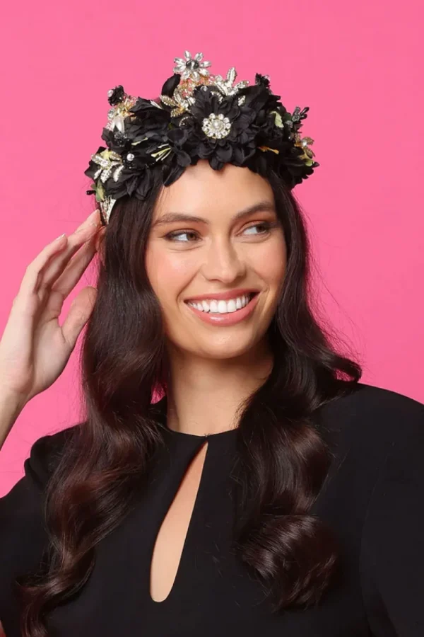 Morgan & Taylor - Black Violet Headpiece