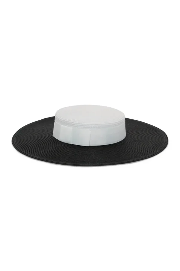 Morgan & Taylor - Black/White Domino Boater HM1008