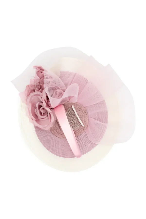 Morgan & Taylor - Pink Ivory Drew Fascinator