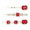 Morgan & Taylor - Red Antoinette Hair clip set