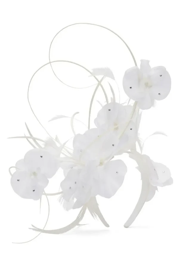 Morgan & Taylor - White Jada Fascinator