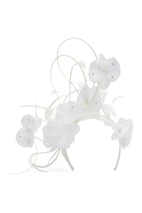 Morgan & Taylor - White Jada Fascinator