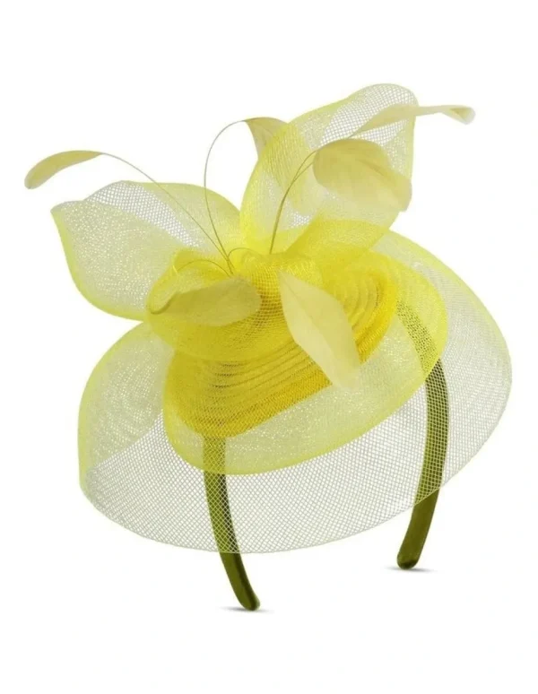 Morgan & Taylor - Yellow Elisa Fascinator FS417