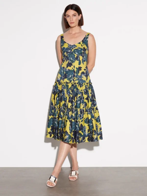 Moss & Spy - Catalina Sleeveless Dress - Navy Citrus FINAL SALE