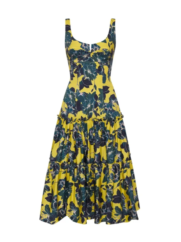 Moss & Spy - Catalina Sleeveless Dress - Navy Citrus FINAL SALE