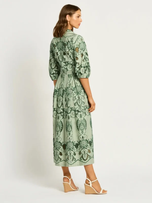 Moss & Spy - Gemma Shirt Dress - Leaf Green