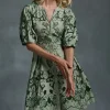 Moss & Spy - Gemma Short Dress - Leaf Green FINAL SALE