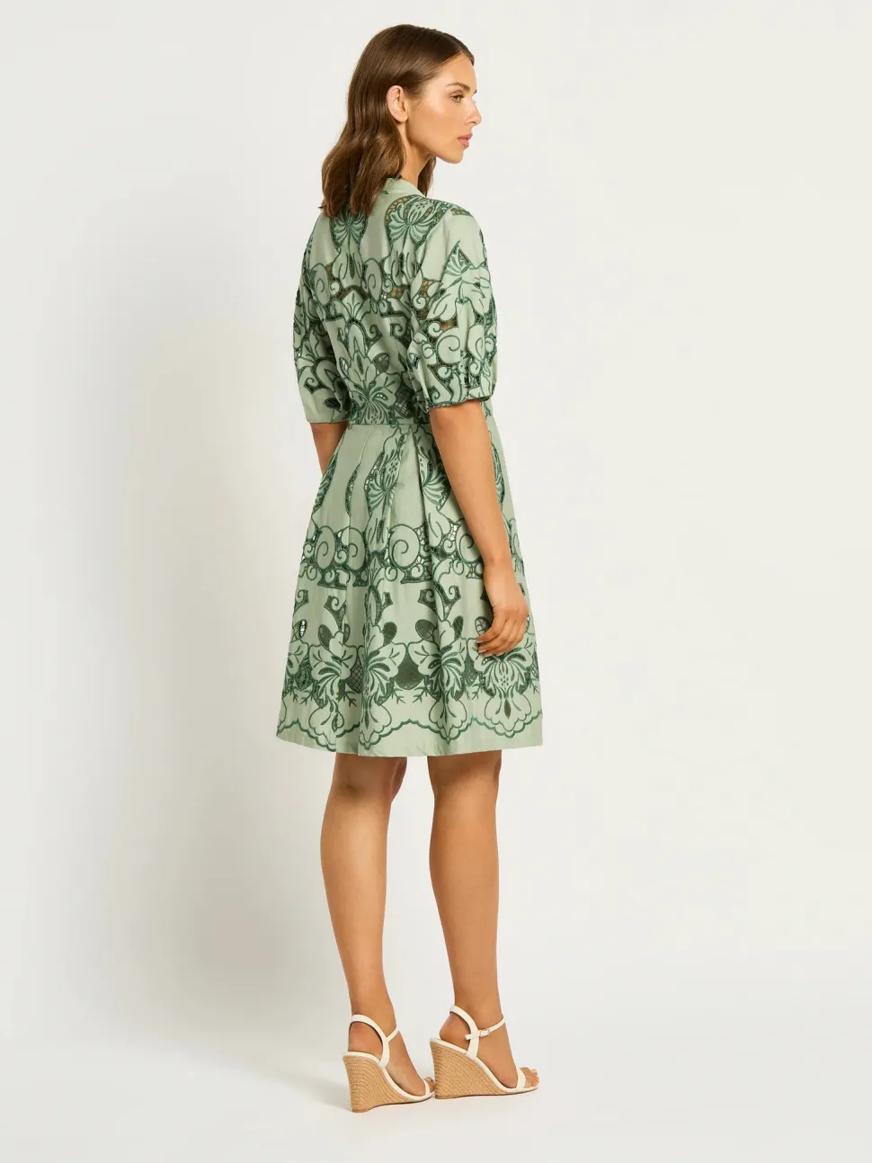 moss__spy__gemma_short_dr_4.webp Moss & Spy - Gemma Short Dress - Leaf Green FINAL SALE