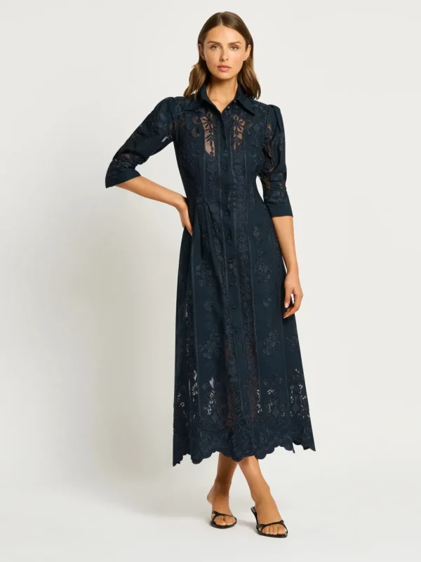 Moss & Spy - Kristen Shirt Dress - Midnight