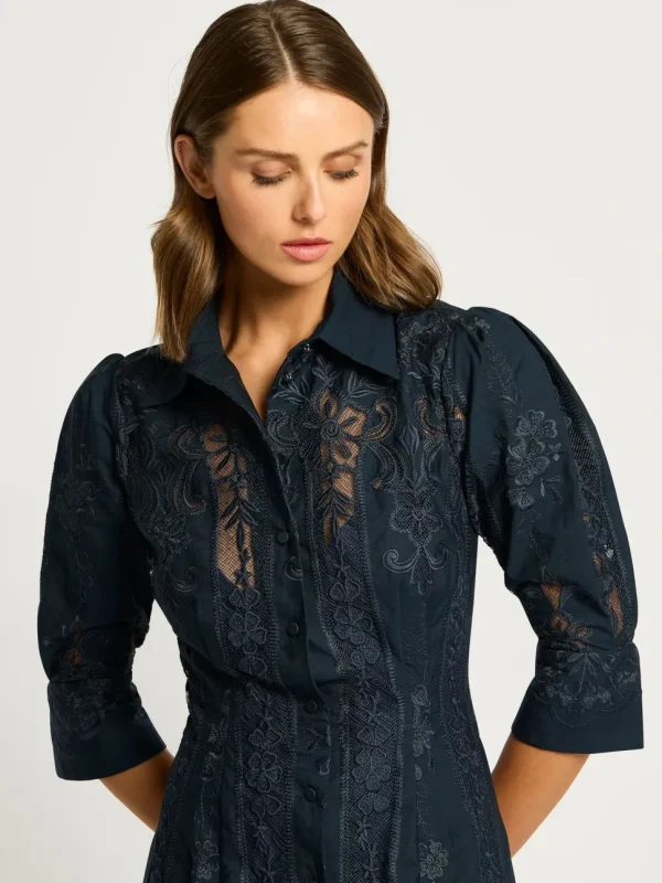 Moss & Spy - Kristen Shirt Dress - Midnight