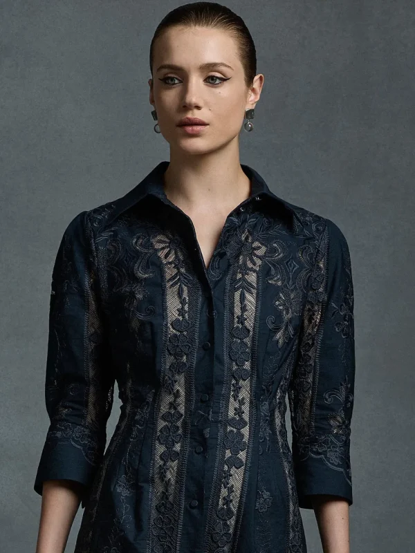 Moss & Spy - Kristen Shirt Dress - Midnight