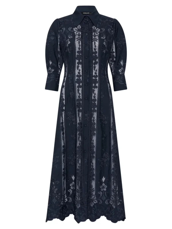Moss & Spy - Kristen Shirt Dress - Midnight