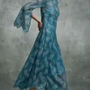 Moss & Spy - Sapphire Dress - Deep Aqua Gold FINAL SALE