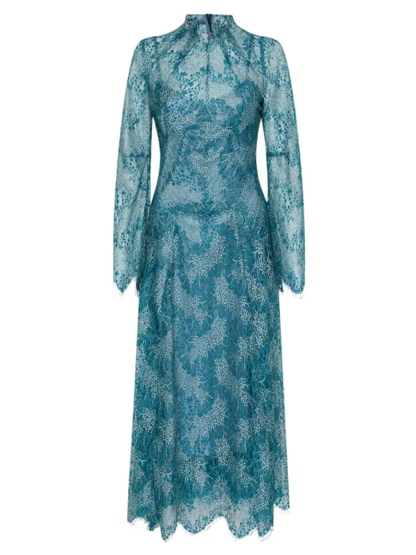 Moss & Spy - Sapphire Dress - Deep Aqua Gold FINAL SALE