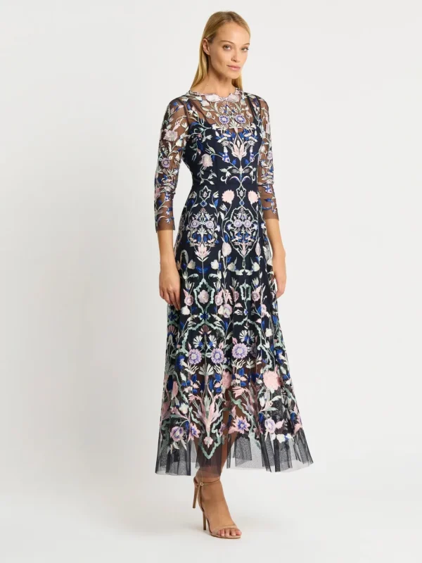 Moss & Spy - Yvette Dress - Ink Pink Mint