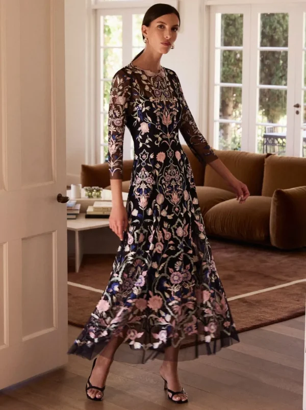 Moss & Spy - Yvette Dress - Ink Pink Mint