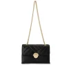 Olga Berg - Black CRESSIDA Quilted Shoulder Bag OB6447