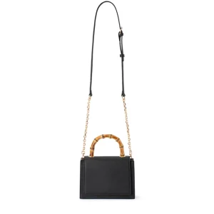 Olga Berg - BLACK HARLEY Bamboo Handle Bag - OB6493