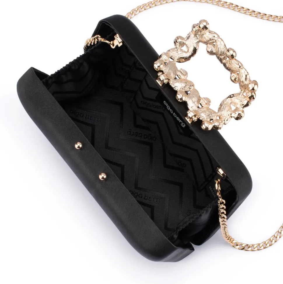 olga_berg__black_margalit_3.webp Olga Berg - BLACK MARGALIT Crystal Lock Clutch - OB2157