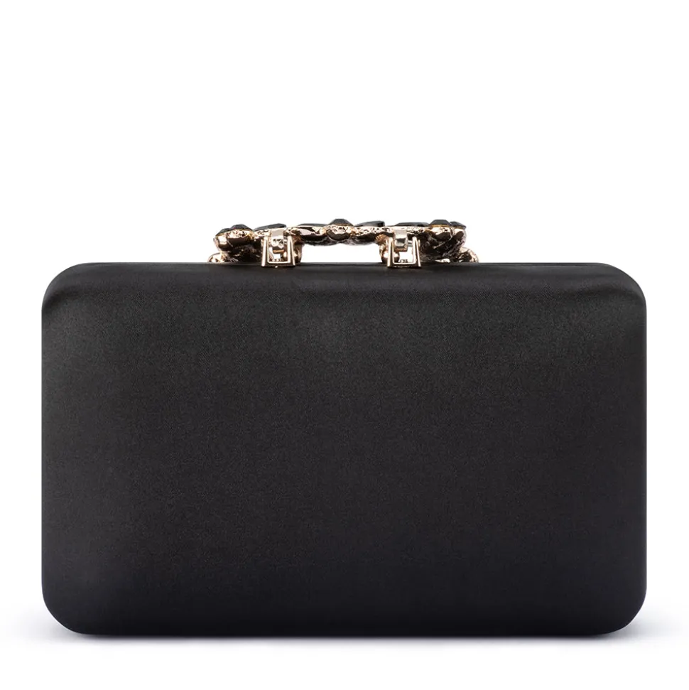 olga_berg__black_margalit_4.webp Olga Berg - BLACK MARGALIT Crystal Lock Clutch - OB2157
