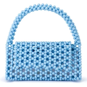 Olga Berg - BLUE AMRITA Bead Top Handle - OB6504