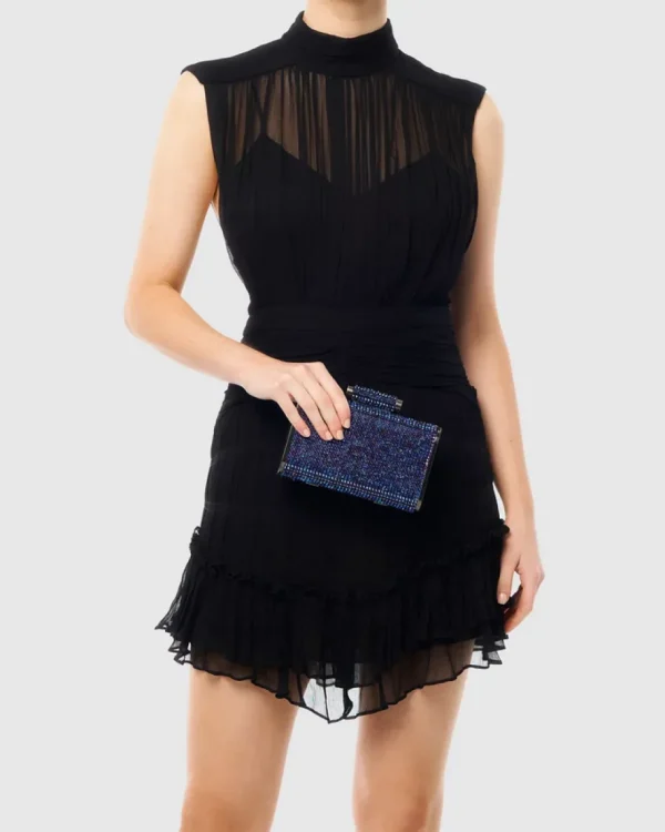 Olga Berg - Blue BAE Crystal Clutch OB2107