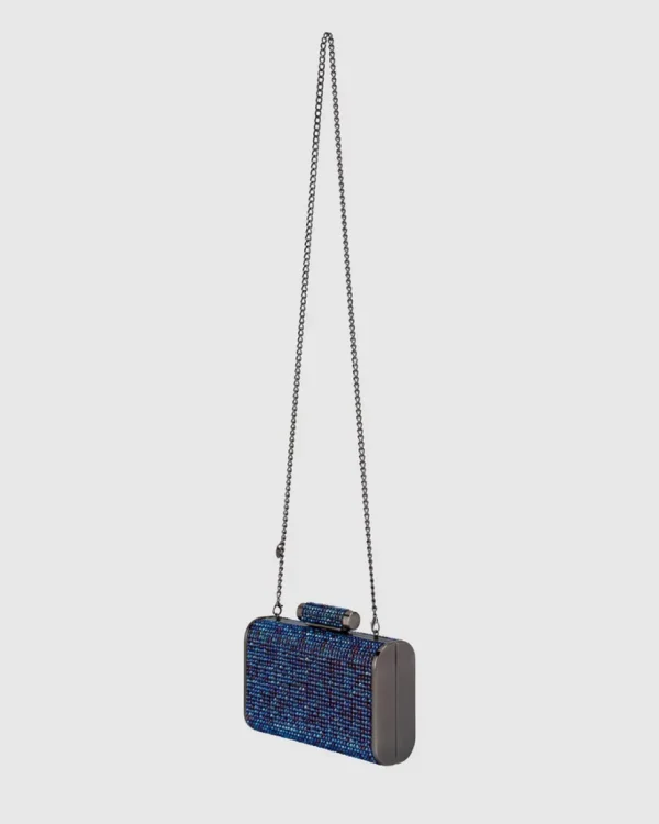 Olga Berg - Blue BAE Crystal Clutch OB2107