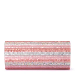 Olga Berg - BLUSH CLARA Acrylic Clutch - OB2170