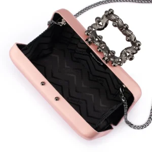 Olga Berg - BLUSH MARGALIT Crystal Lock Clutch - OB2157