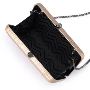 Olga Berg - BRONZE CHICA Metallic Textured Clutch - OB4803