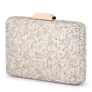 Olga Berg - CHAMPAGNE SHIRA Hotfix Clutch - OB4821