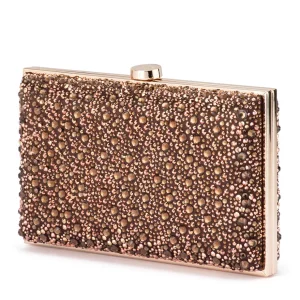 Olga Berg - Chocolate ASHA Hotfix Clutch - OB2152