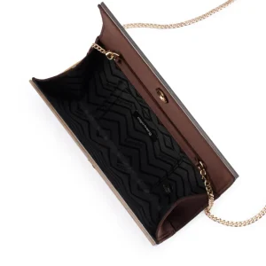 Olga Berg - CHOCOLATE CLARA Acrylic Clutch - OB2170