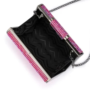 Olga Berg - Fuchsia BAE Crystal Clutch OB2107